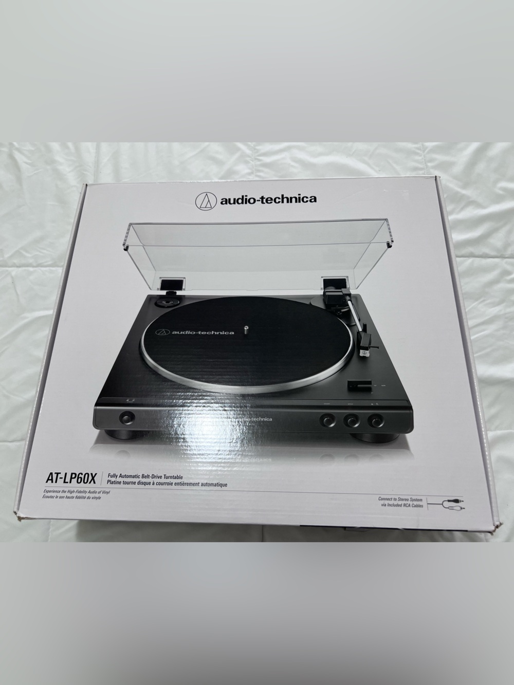 Audio-Technica - Audio Technica AT-LP60XBT-BK Turntable - Black